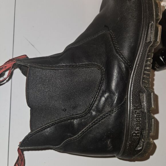 Australian UBBK Redback Men's Bobcat Slip-on Boots Soft Toe 10 AU 11 US 12 BLACk - Picture 13 of 14